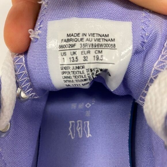 CONVERSE All Star Chuck Taylor Lilac Double tongue low top‎ sneakers - Picture 3 of 5